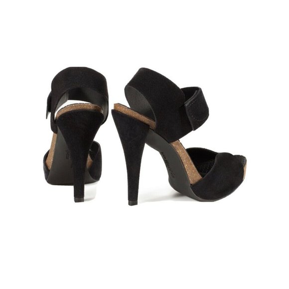 Pedro Garcia peony ankle strap suede Heels - Picture 3 of 10